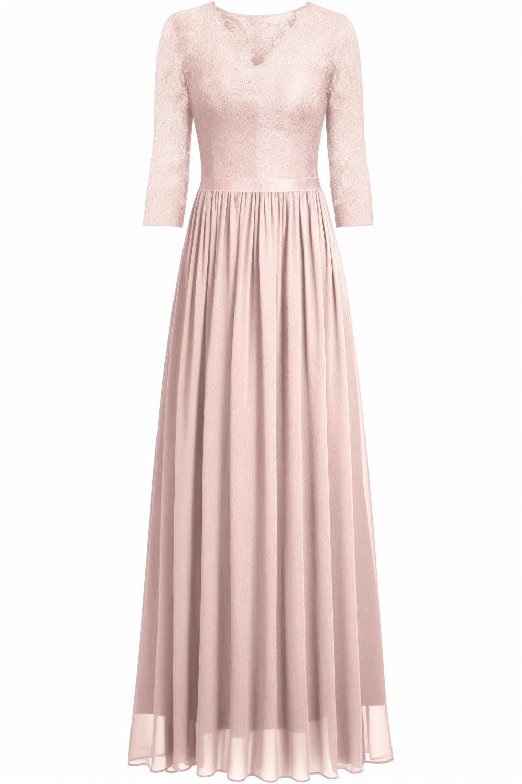 A-Line Floor Length Chiffon Prom Dress CS0421 - COCOMELODY