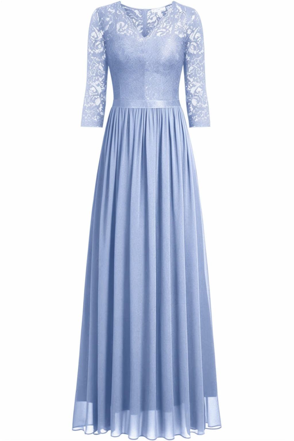 A-Line Floor Length Chiffon Prom Dress CS0421 - COCOMELODY