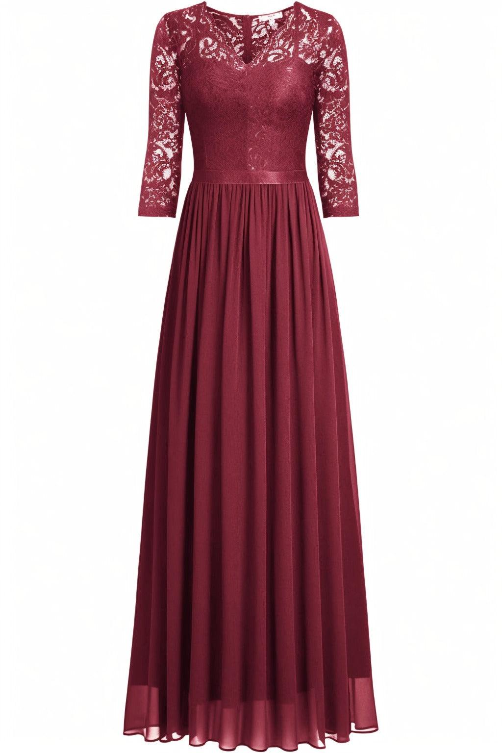 A-Line Floor Length Chiffon Prom Dress CS0421 - COCOMELODY