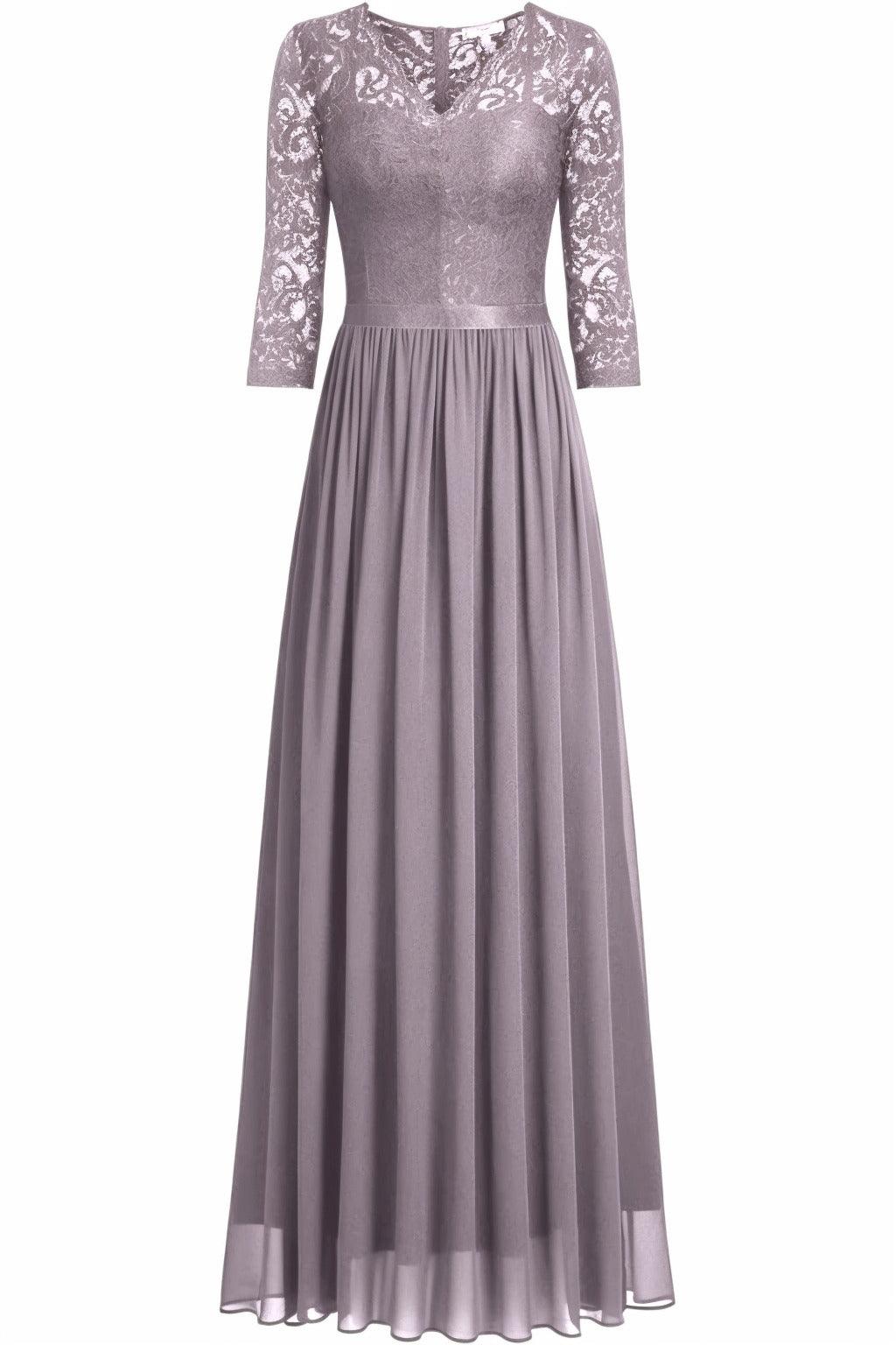 A-Line Floor Length Chiffon Prom Dress CS0421 - COCOMELODY