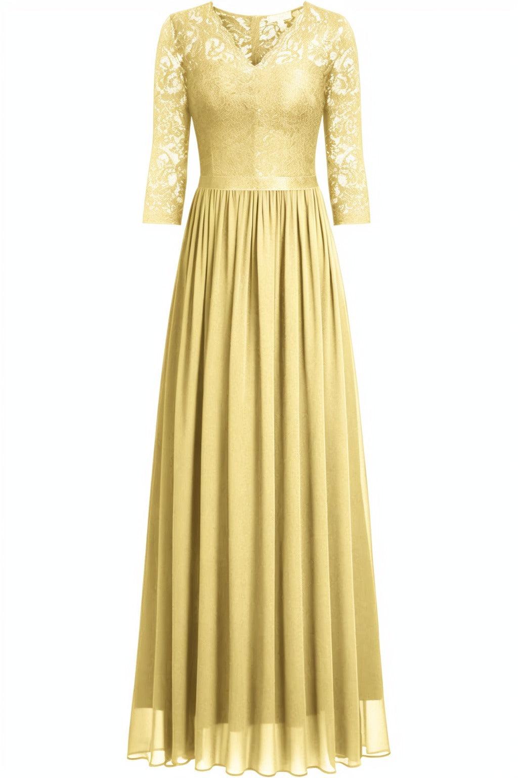 A-Line Floor Length Chiffon Prom Dress CS0421 - COCOMELODY