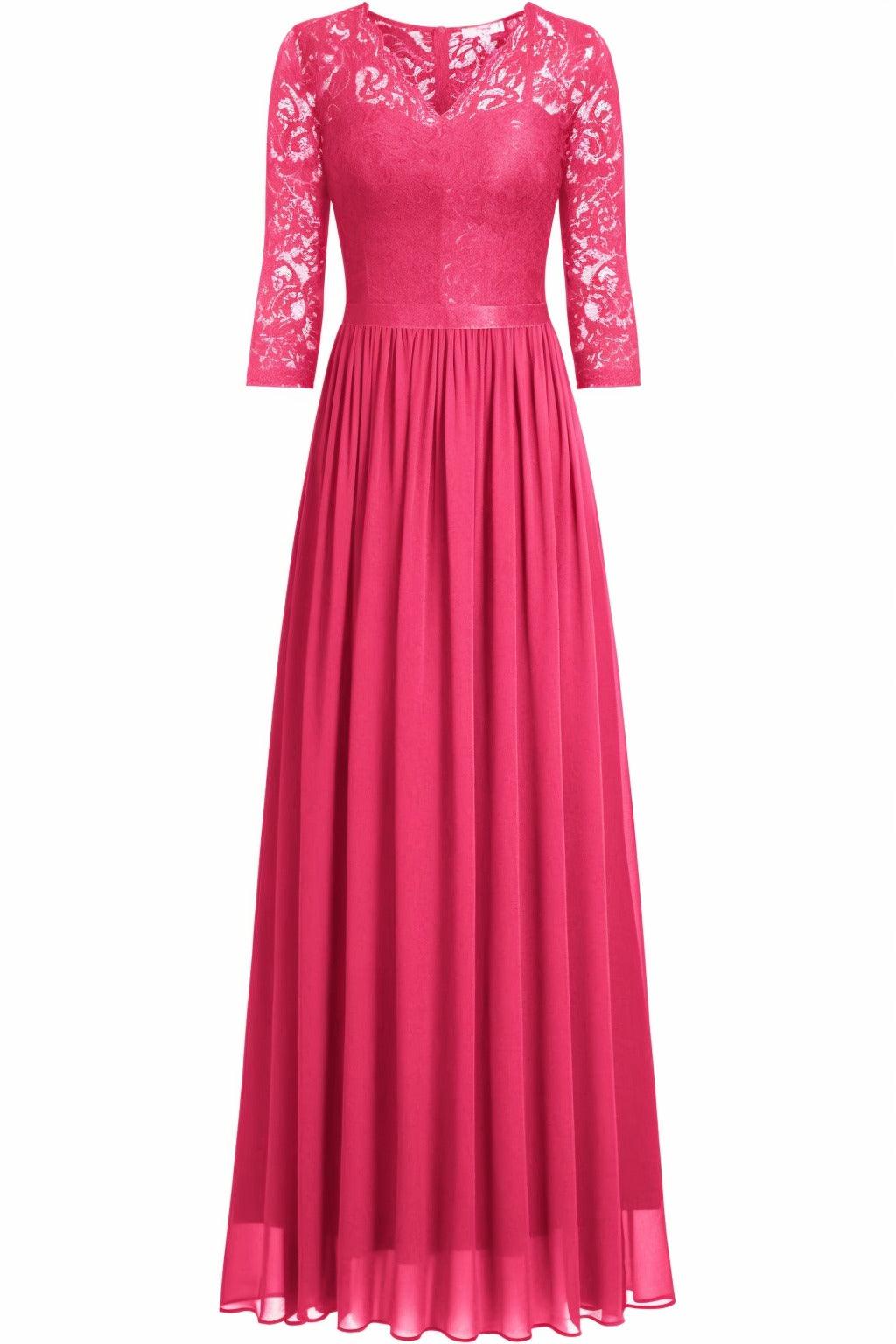 A-Line Floor Length Chiffon Prom Dress CS0421 - COCOMELODY