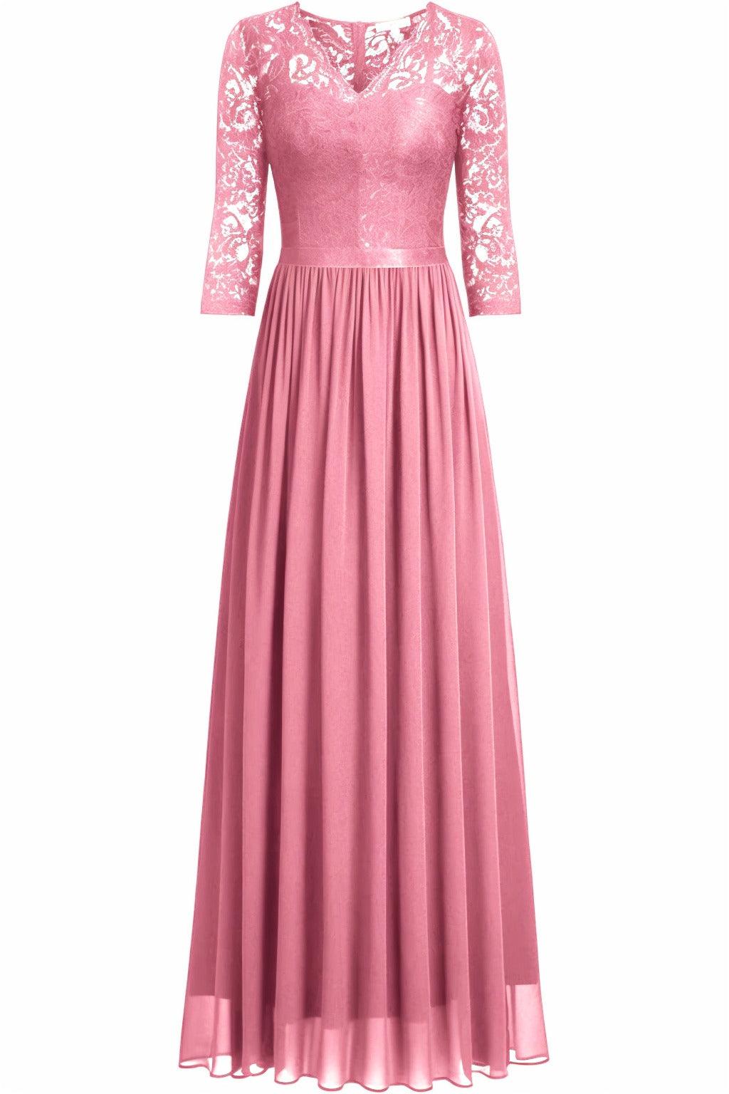 A-Line Floor Length Chiffon Prom Dress CS0421 - COCOMELODY