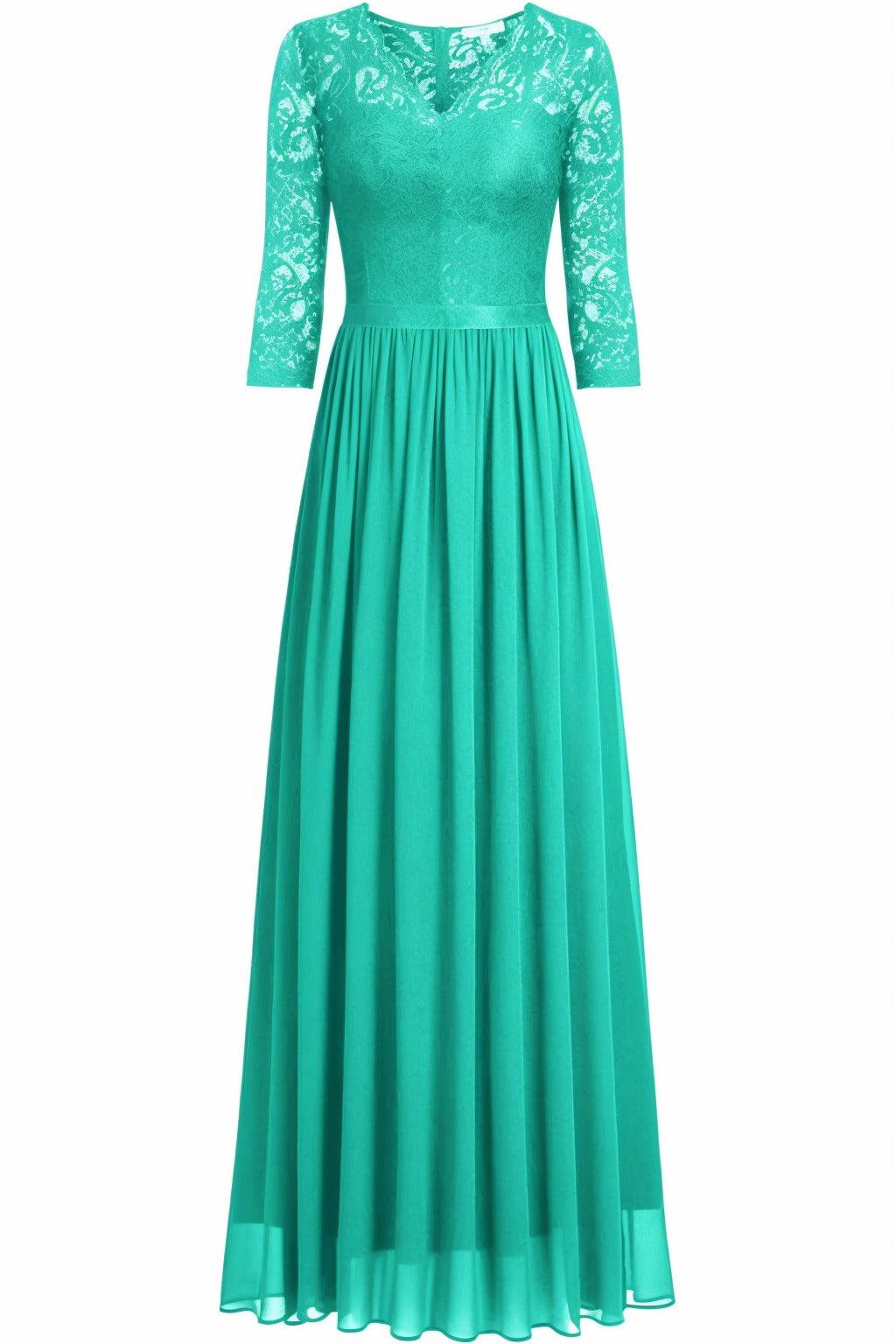 A-Line Floor Length Chiffon Prom Dress CS0421 - COCOMELODY