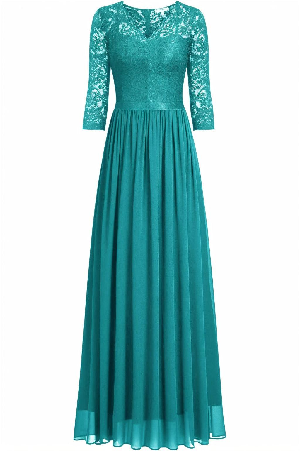 A-Line Floor Length Chiffon Prom Dress CS0421 - COCOMELODY