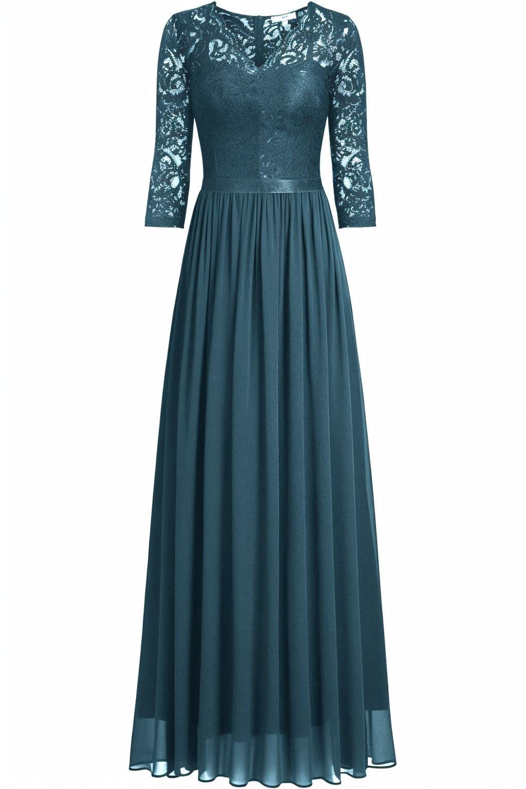A-Line Floor Length Chiffon Prom Dress CS0421 - COCOMELODY