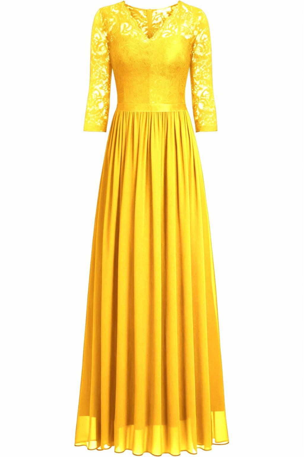 A-Line Floor Length Chiffon Prom Dress CS0421 - COCOMELODY