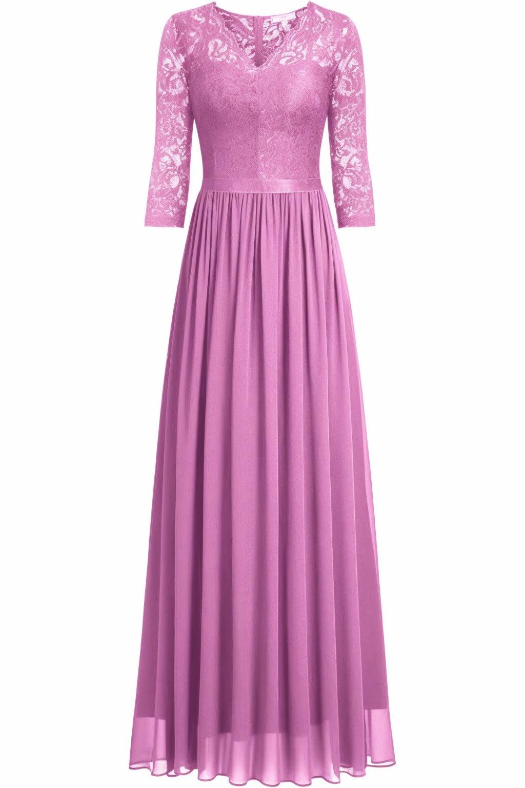 A-Line Floor Length Chiffon Prom Dress CS0421 - COCOMELODY