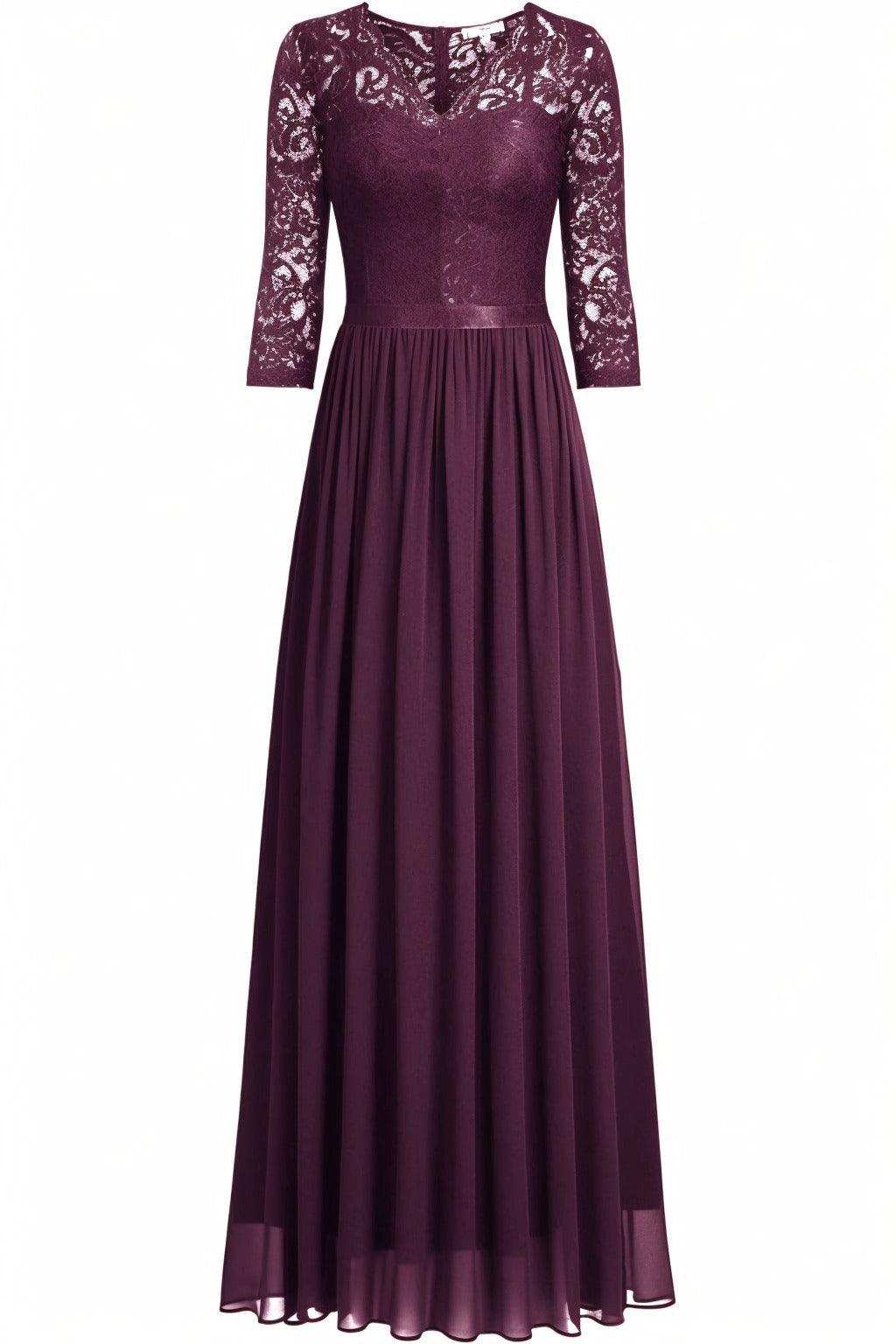A-Line Floor Length Chiffon Prom Dress CS0421 - COCOMELODY