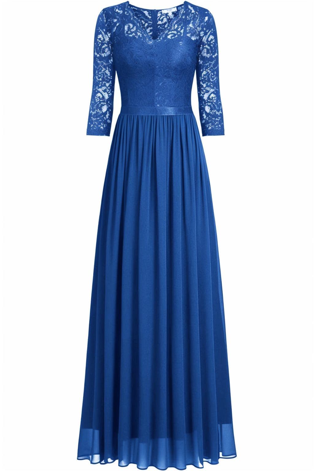 A-Line Floor Length Chiffon Prom Dress CS0421 - COCOMELODY