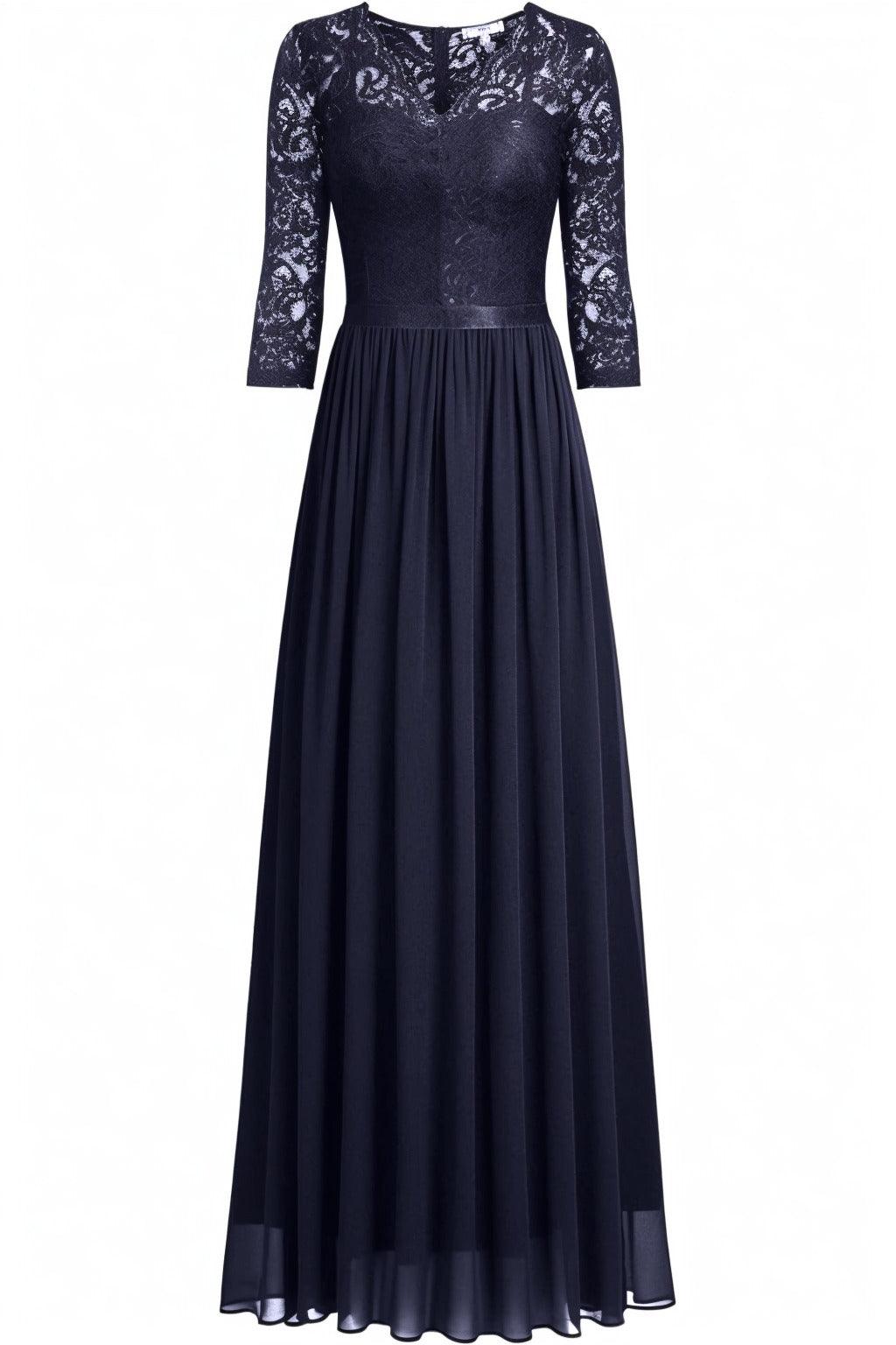 A-Line Floor Length Chiffon Prom Dress CS0421 - COCOMELODY