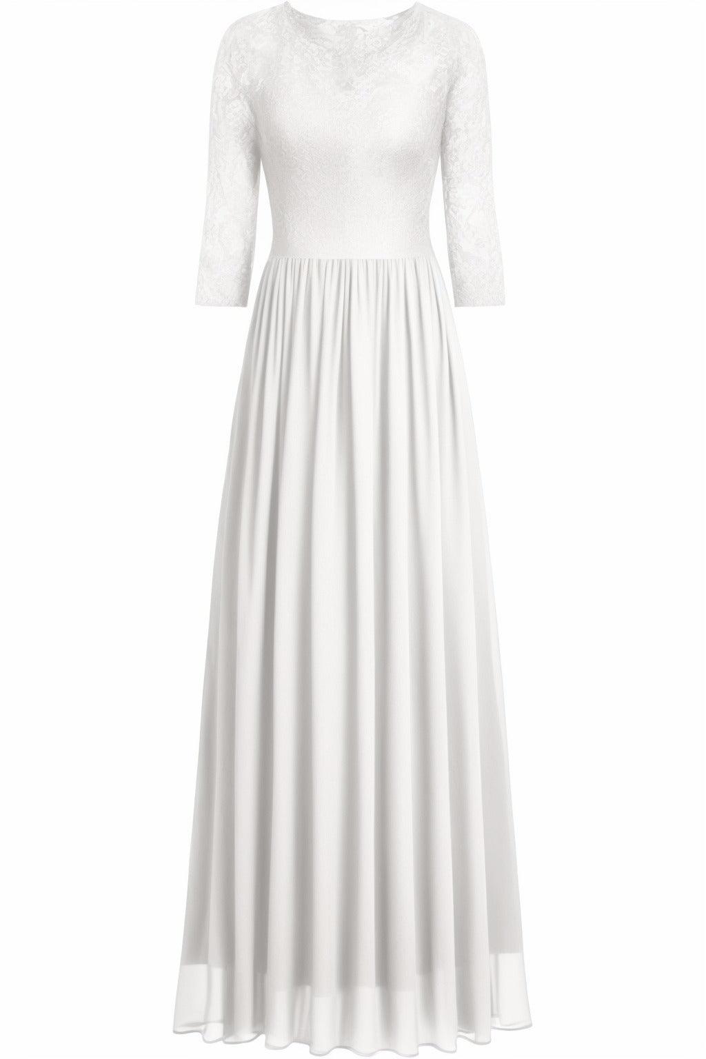A-Line Floor Length Chiffon Prom Dress CS0421 - COCOMELODY