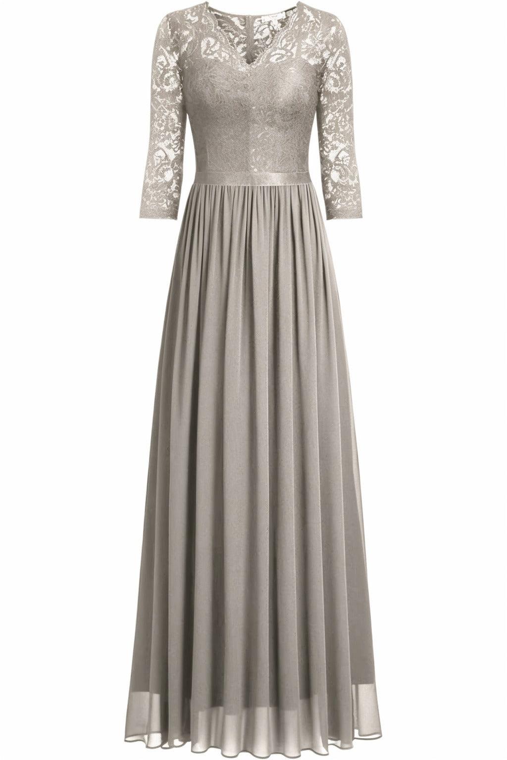 A-Line Floor Length Chiffon Prom Dress CS0421 - COCOMELODY