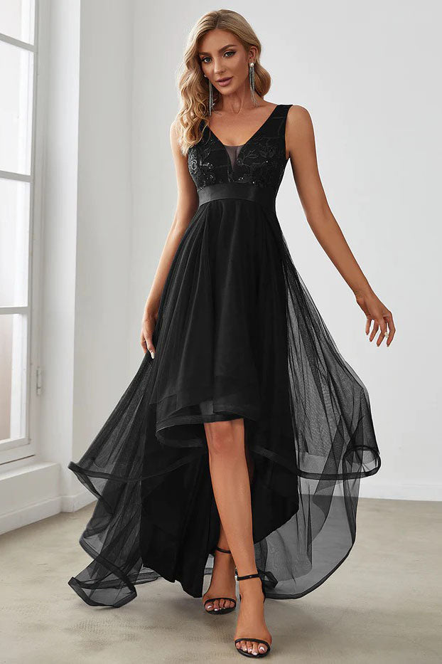 A-Line High-Low Tulle Dress CS0392