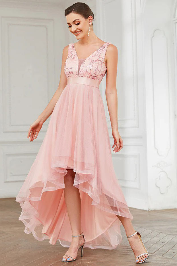 A-Line High-Low Tulle Dress CS0392