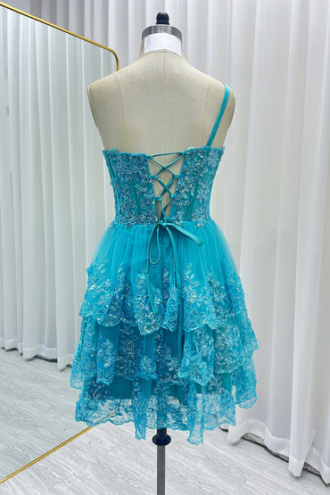 A-line Short Mini Tulle Prom Dress CS0420