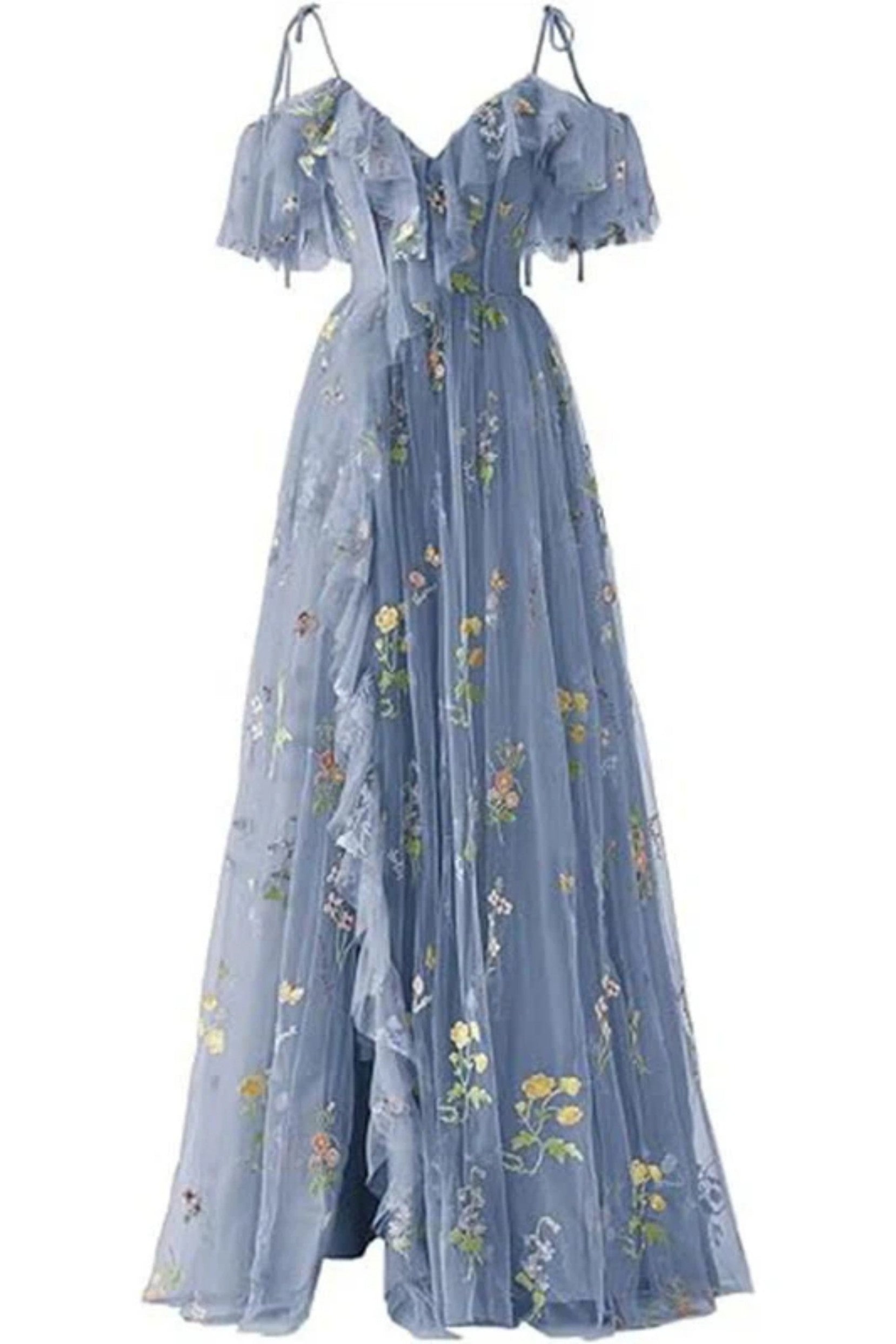 cocomelody prom dresses Cocomelody A-Line Floor Length Tulle Prom Dress CS0501, Dark Purple