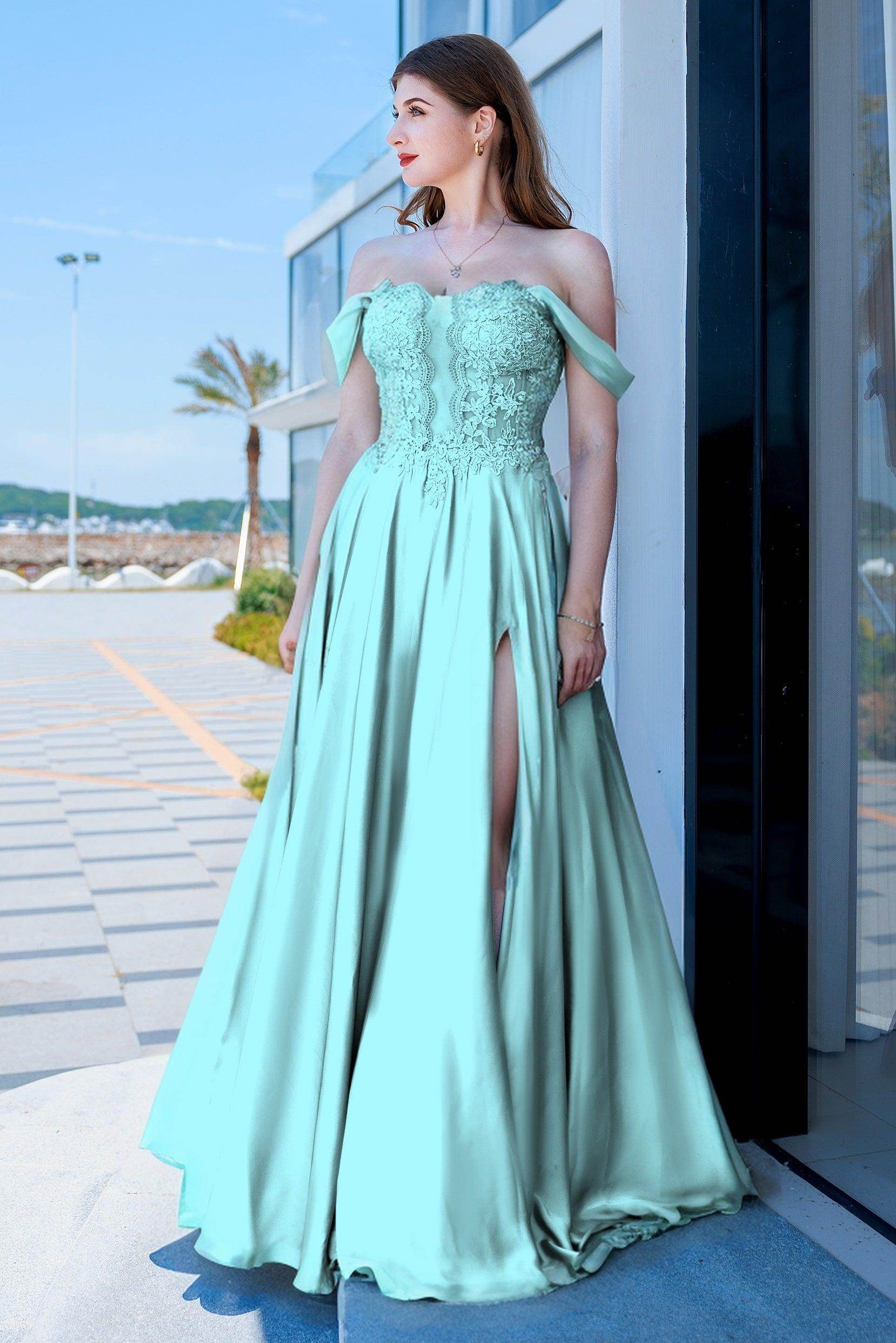 COCOMELODY A-Line Royal Blue Prom Dress with Lace CS0485, Royal Blue COCOMELODY A-Line Royal Blue Prom Dress with Lace CS0485, Royal Blue