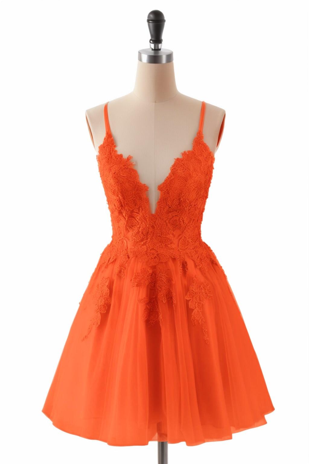 A-Line Short-Mini Tulle Homecoming Dresses CS0506 - COCOMELODY