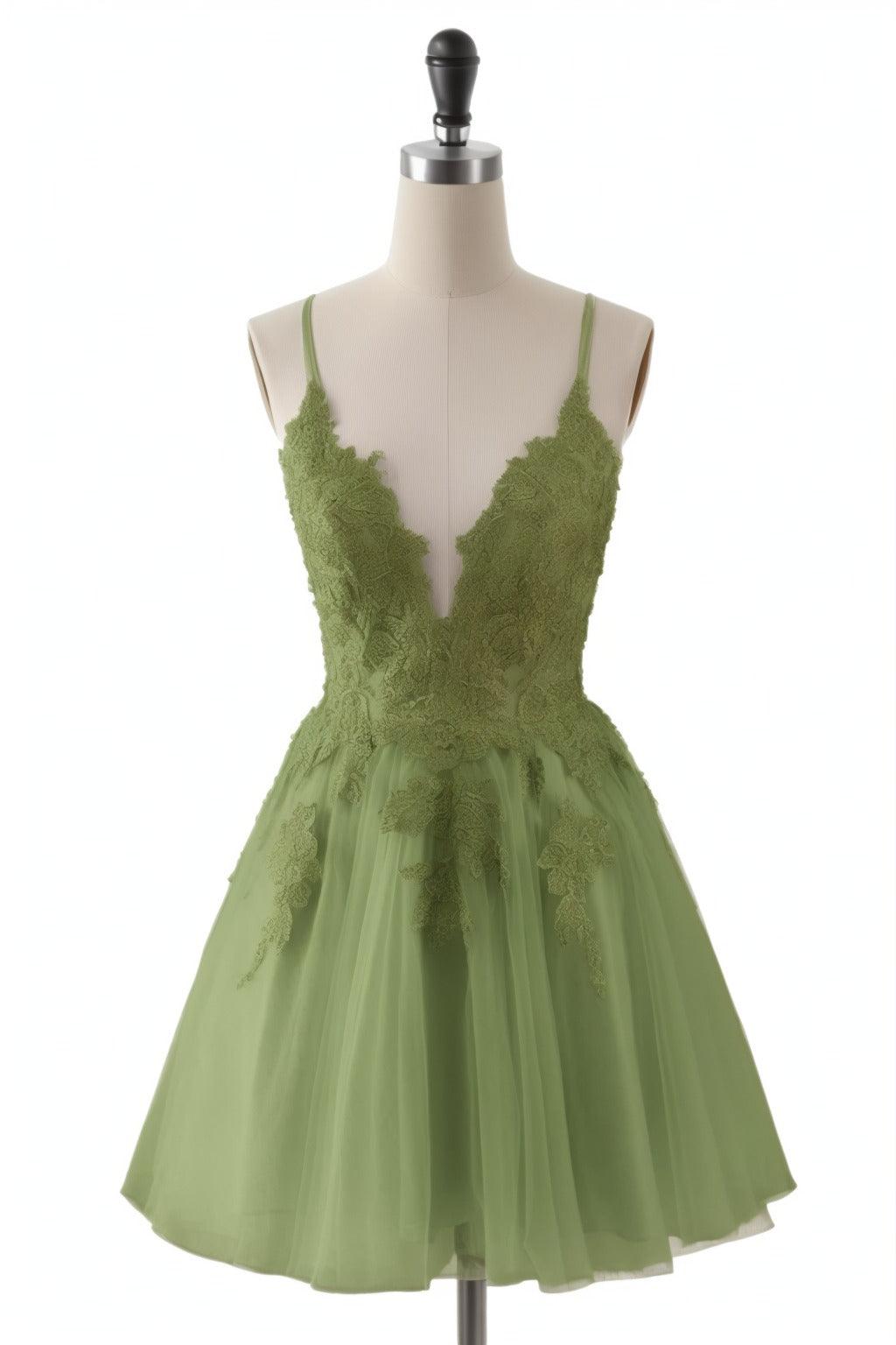 A-Line Short-Mini Tulle Homecoming Dresses CS0506 - COCOMELODY