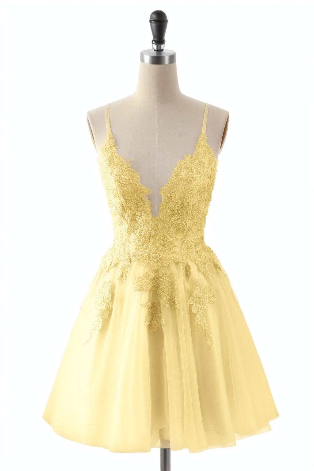 A-Line Short-Mini Tulle Homecoming Dresses CS0506 - COCOMELODY