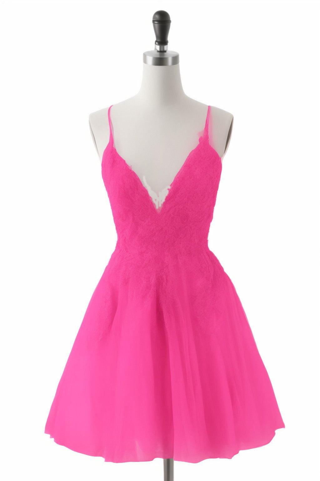 A-Line Short-Mini Tulle Homecoming Dresses CS0506 - COCOMELODY