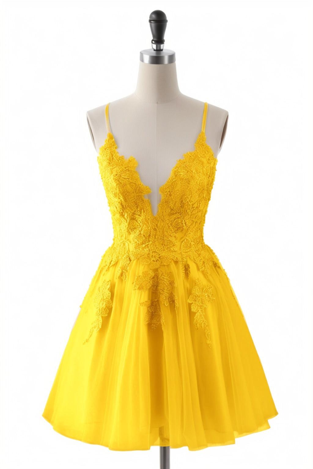 A-Line Short-Mini Tulle Homecoming Dresses CS0506 - COCOMELODY