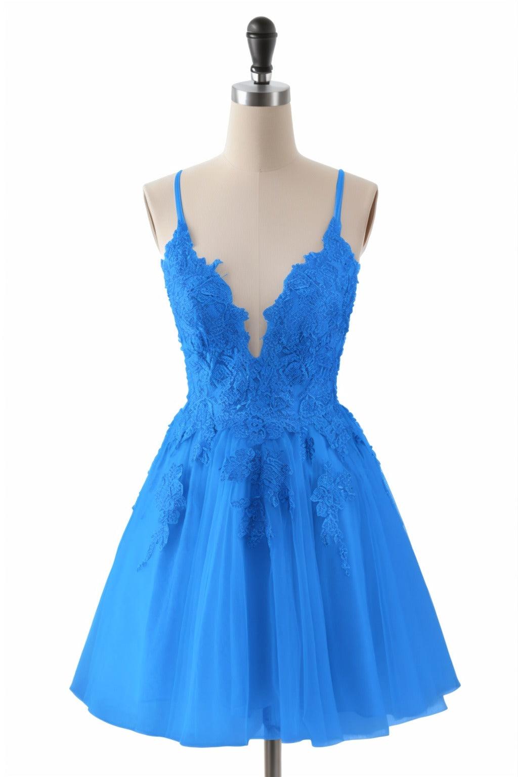 A-Line Short-Mini Tulle Homecoming Dresses CS0506 - COCOMELODY