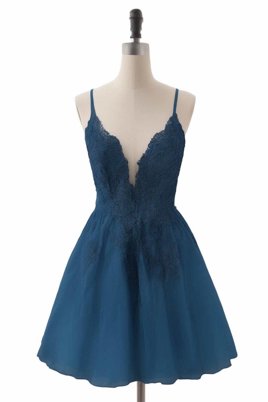 A-Line Short-Mini Tulle Homecoming Dresses CS0506 - COCOMELODY