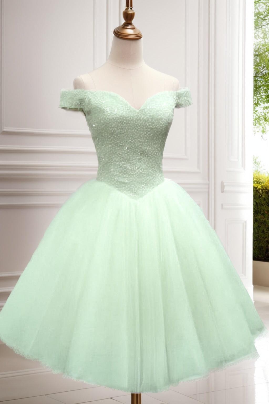 Princess Knee Length Tulle Homecoming Dresses CS0523 - COCOMELODY