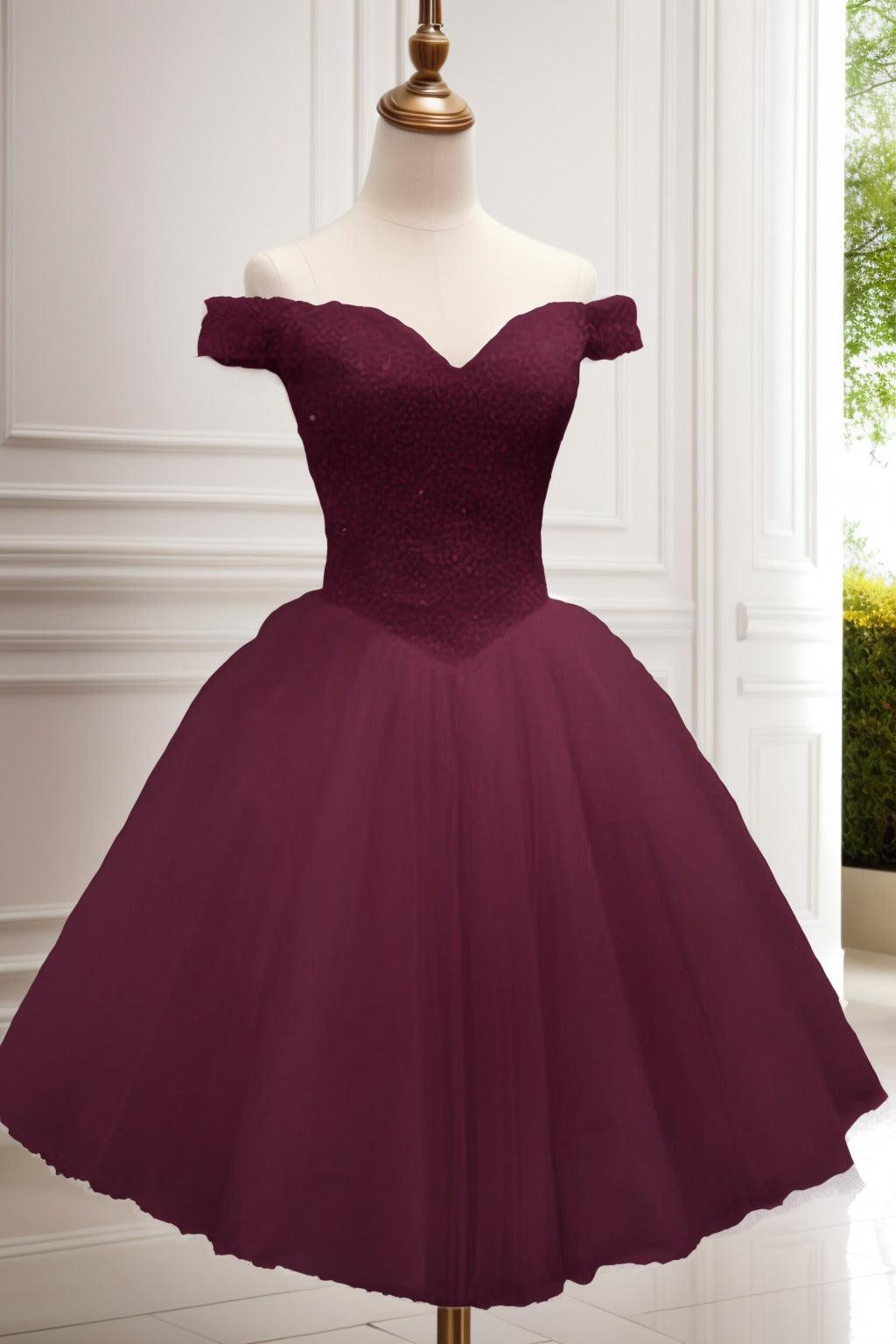 Princess Knee Length Tulle Homecoming Dresses CS0523 - COCOMELODY