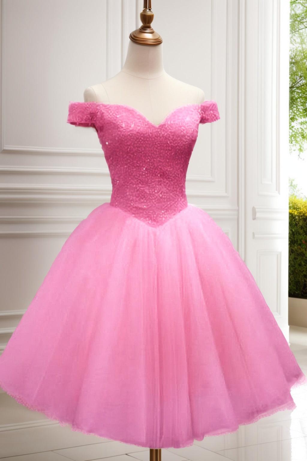 Princess Knee Length Tulle Homecoming Dresses CS0523 - COCOMELODY