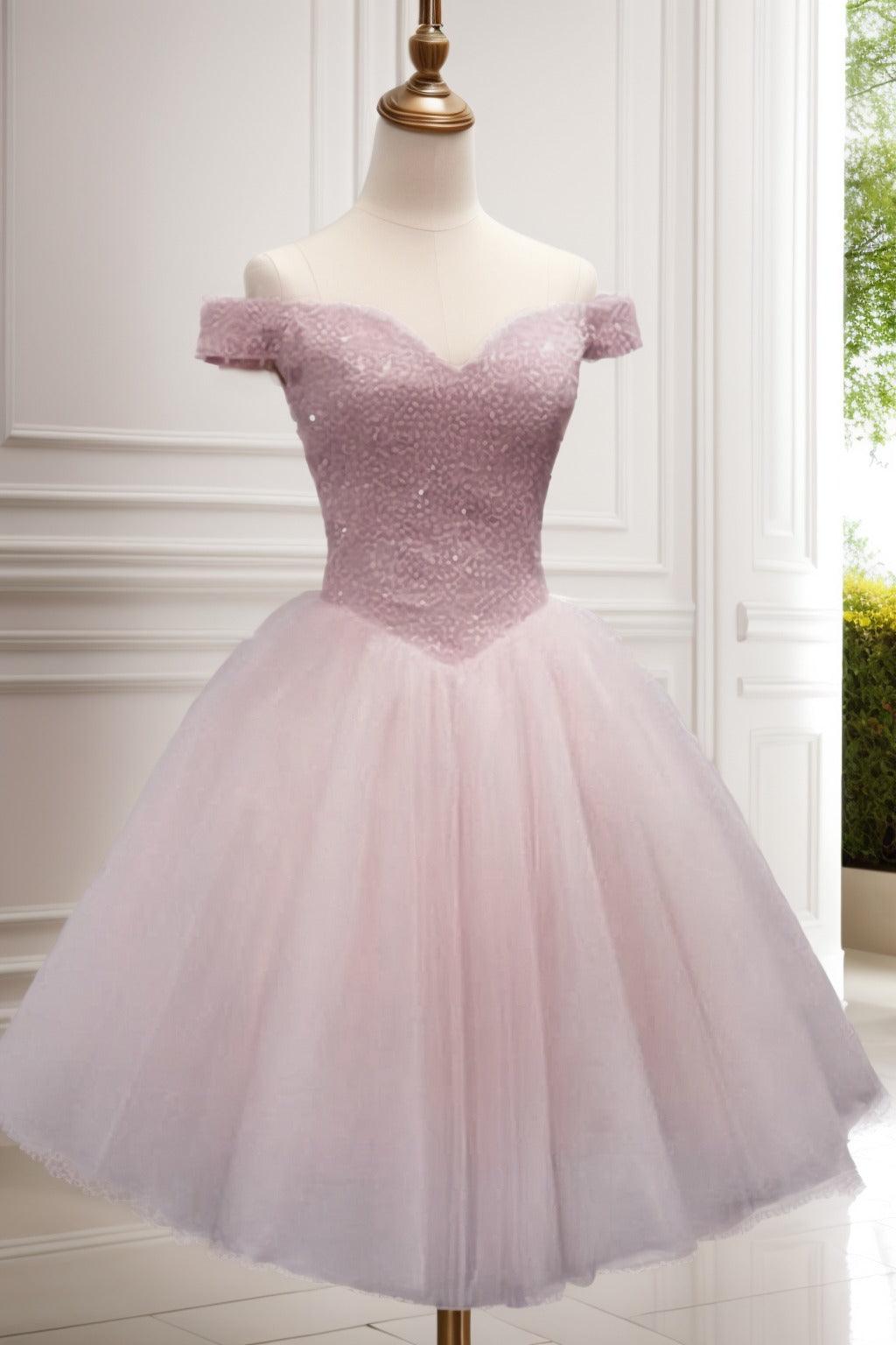 Princess Knee Length Tulle Homecoming Dresses CS0523 - COCOMELODY