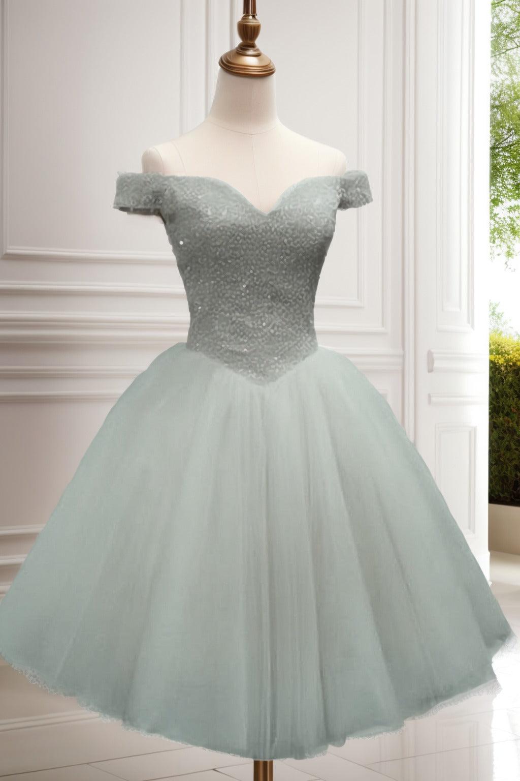 Princess Knee Length Tulle Homecoming Dresses CS0523 - COCOMELODY