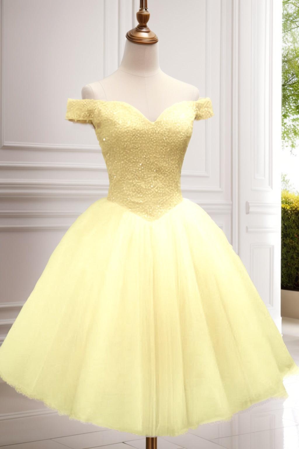 Princess Knee Length Tulle Homecoming Dresses CS0523 - COCOMELODY
