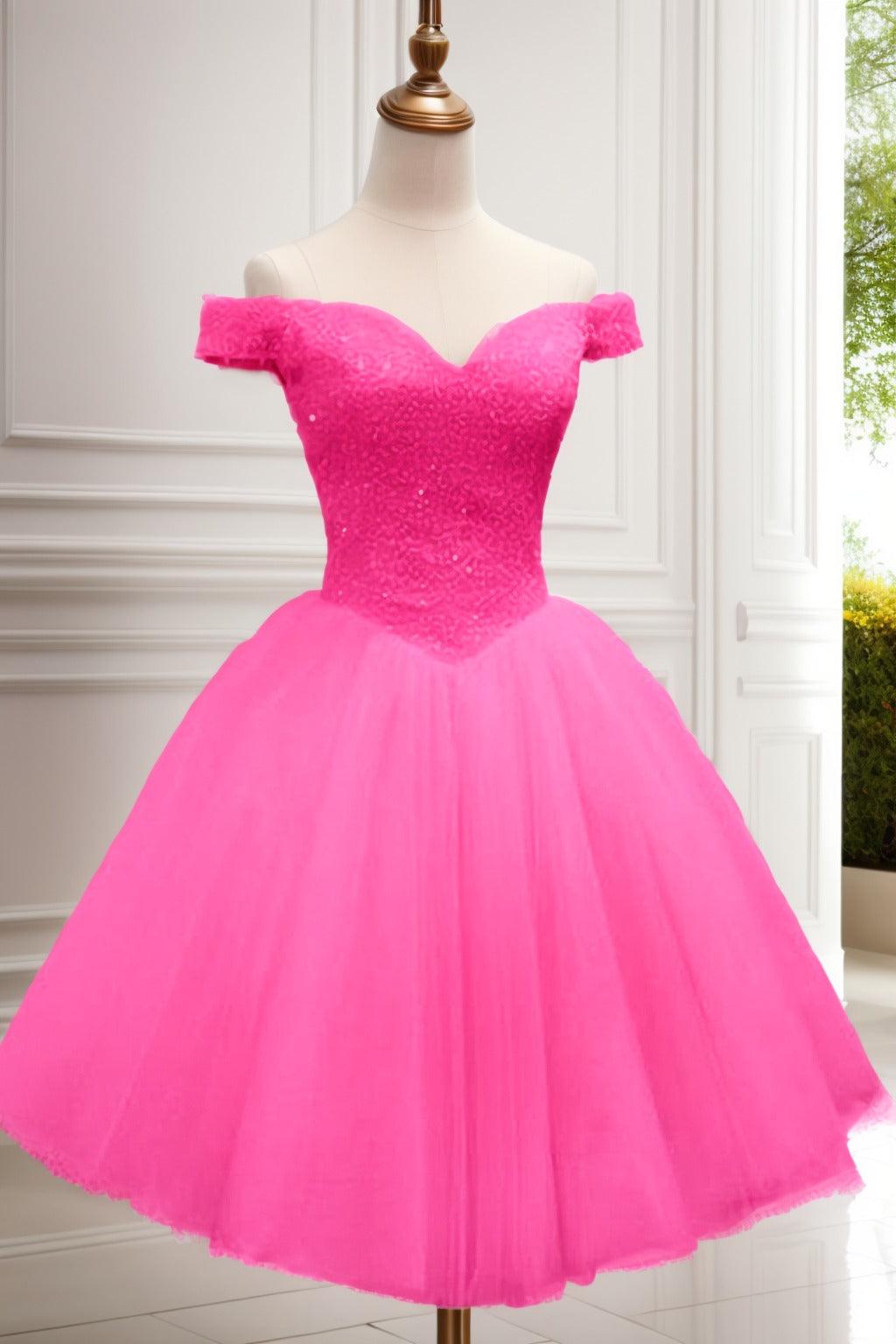 Princess Knee Length Tulle Homecoming Dresses CS0523 - COCOMELODY