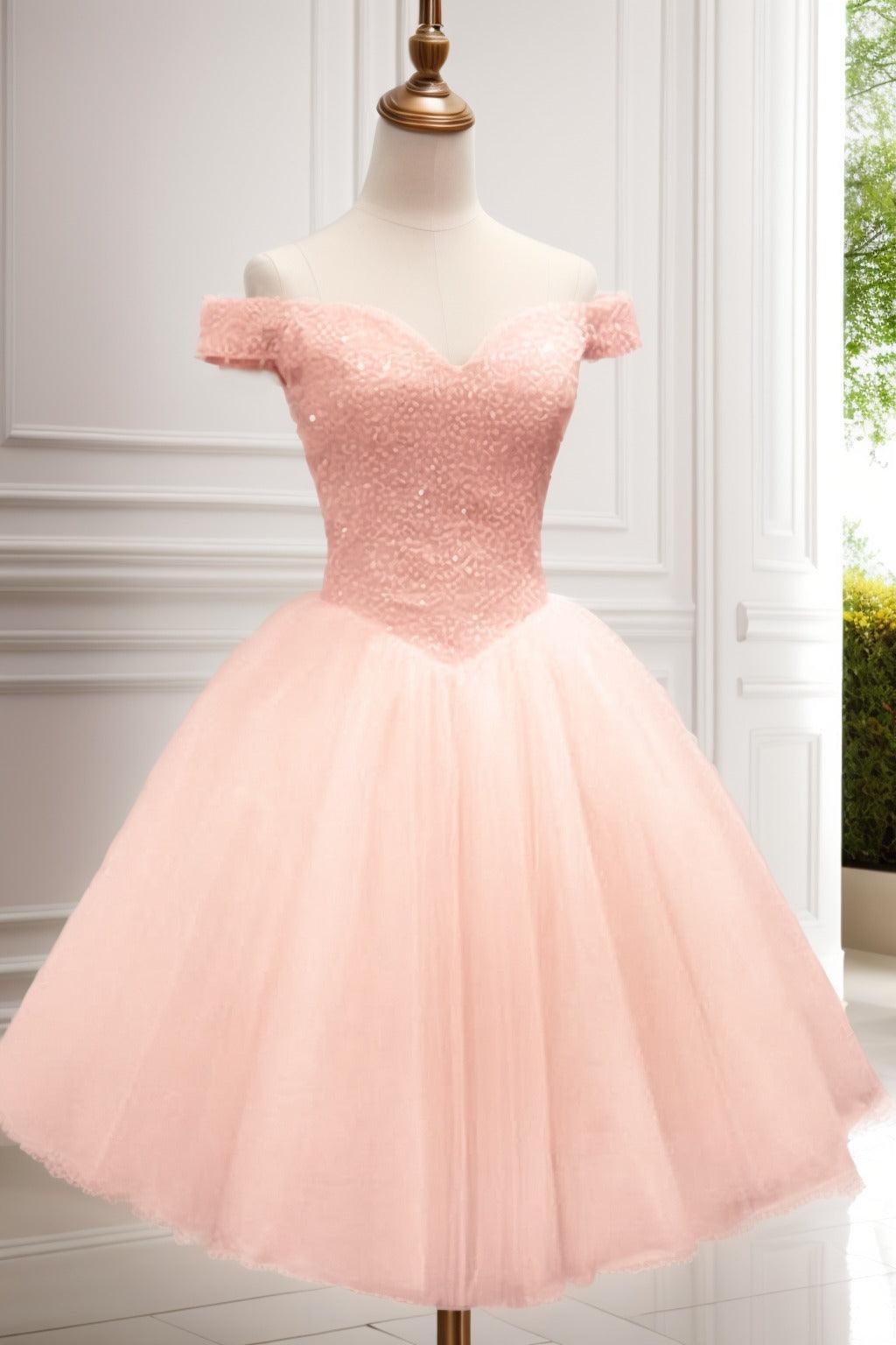 Princess Knee Length Tulle Homecoming Dresses CS0523 - COCOMELODY