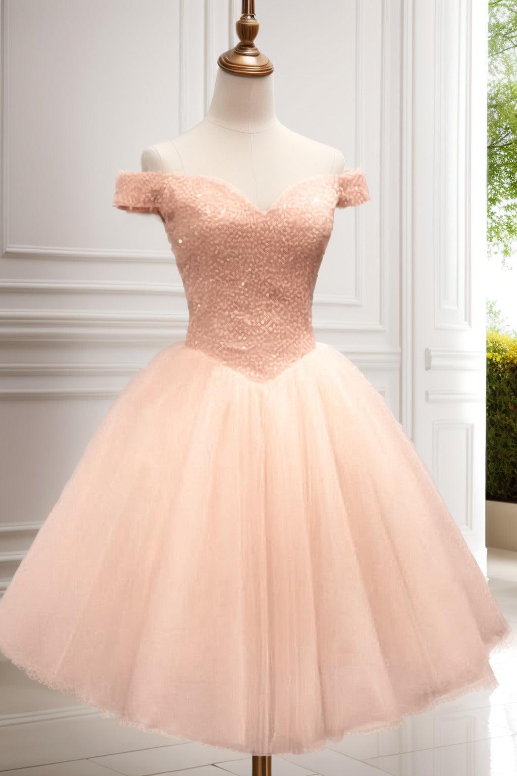 Princess Knee Length Tulle Homecoming Dresses CS0523 - COCOMELODY
