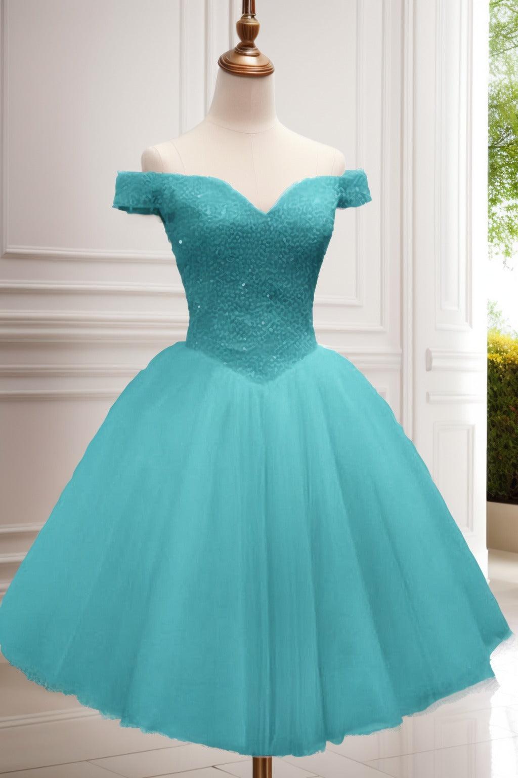 Princess Knee Length Tulle Homecoming Dresses CS0523 - COCOMELODY