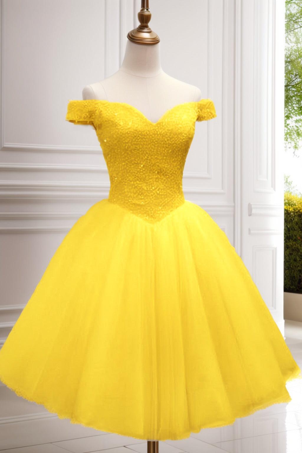 Princess Knee Length Tulle Homecoming Dresses CS0523 - COCOMELODY