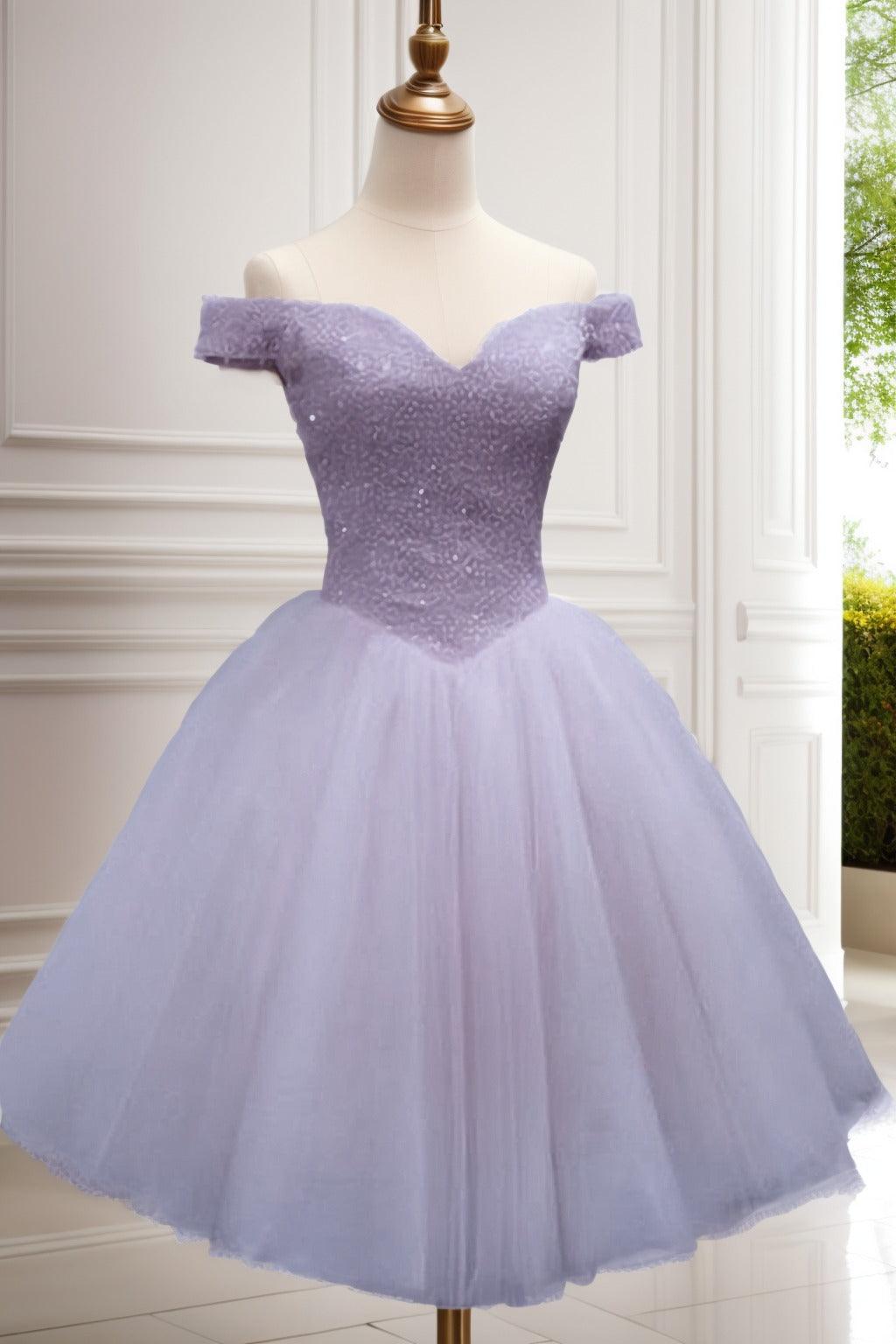 Princess Knee Length Tulle Homecoming Dresses CS0523 - COCOMELODY
