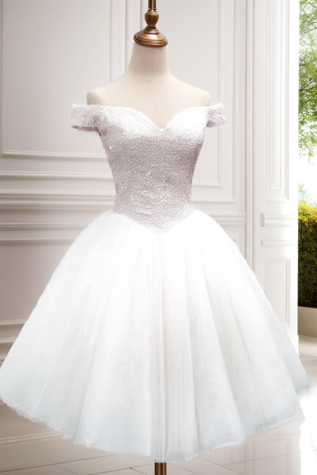 Princess Knee Length Tulle Homecoming Dresses CS0523 - COCOMELODY