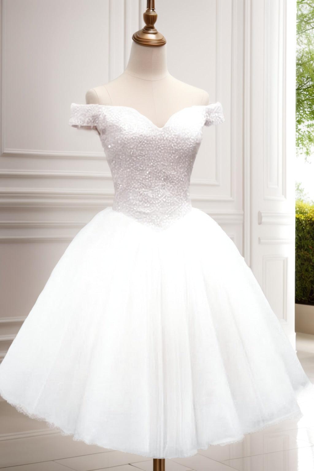 Princess Knee Length Tulle Homecoming Dresses CS0523 - COCOMELODY