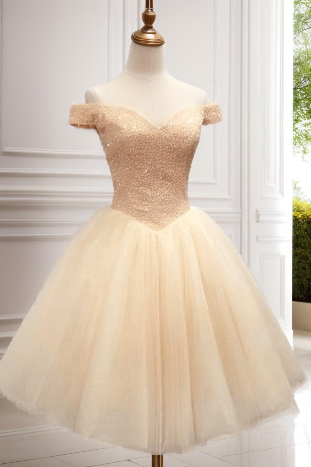 Princess Knee Length Tulle Homecoming Dresses CS0523 - COCOMELODY