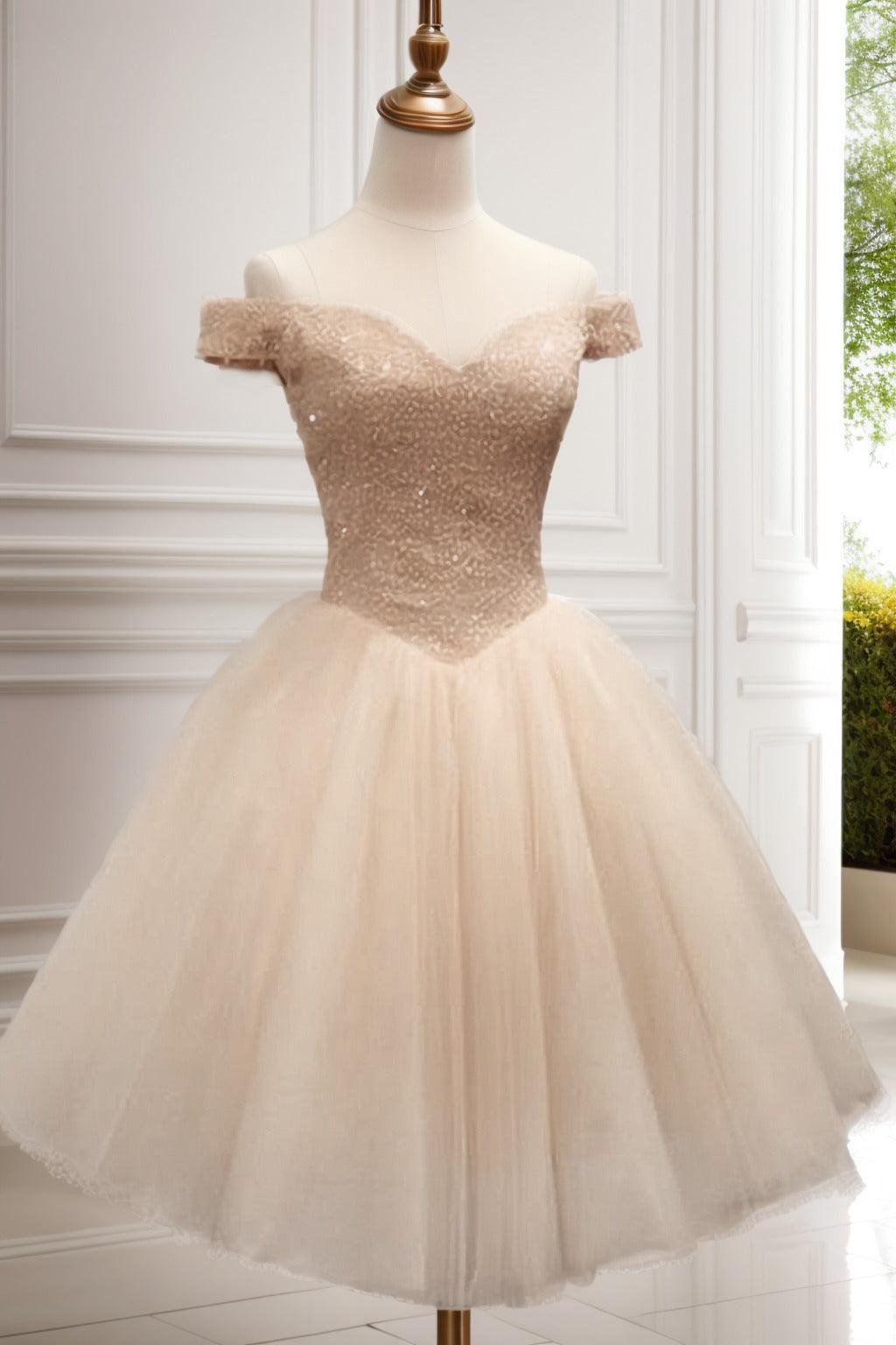Princess Knee Length Tulle Homecoming Dresses CS0523 - COCOMELODY