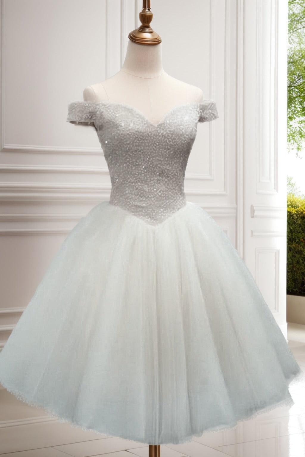 Princess Knee Length Tulle Homecoming Dresses CS0523 - COCOMELODY