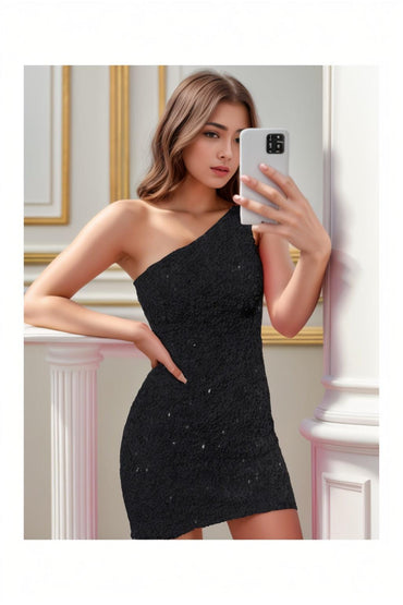 Sheath-Column Short-Mini Sequined Homecoming Dresses CS0530 - COCOMELODY