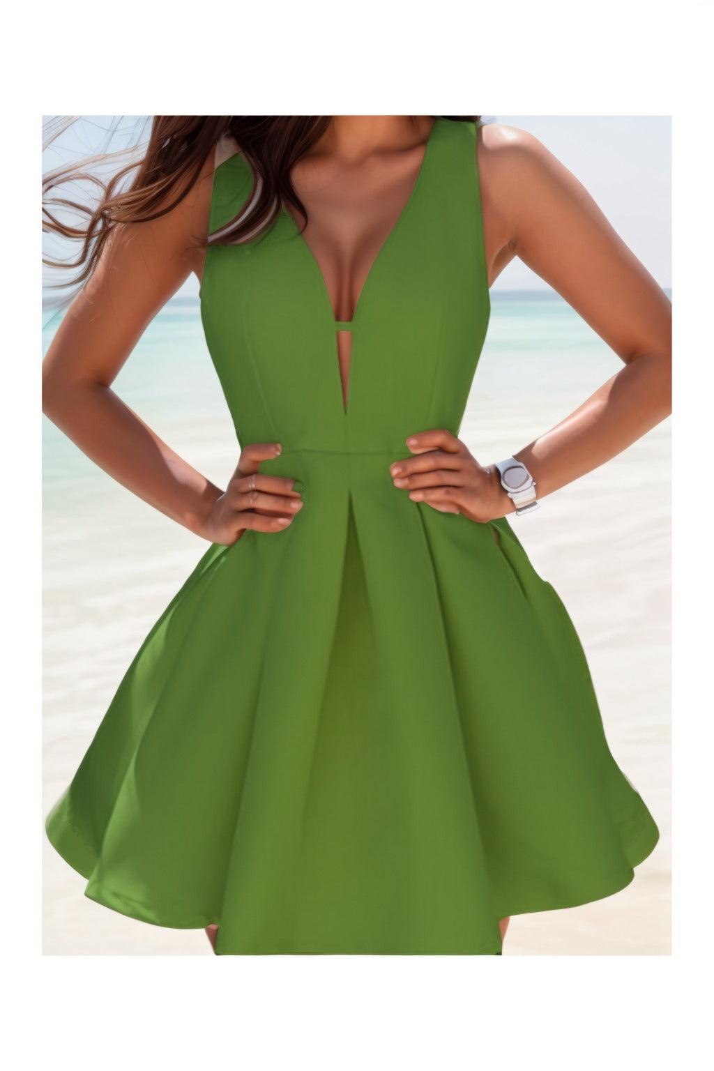 A-Line Knee Length Satin Homecoming Dresses CS0531 - COCOMELODY