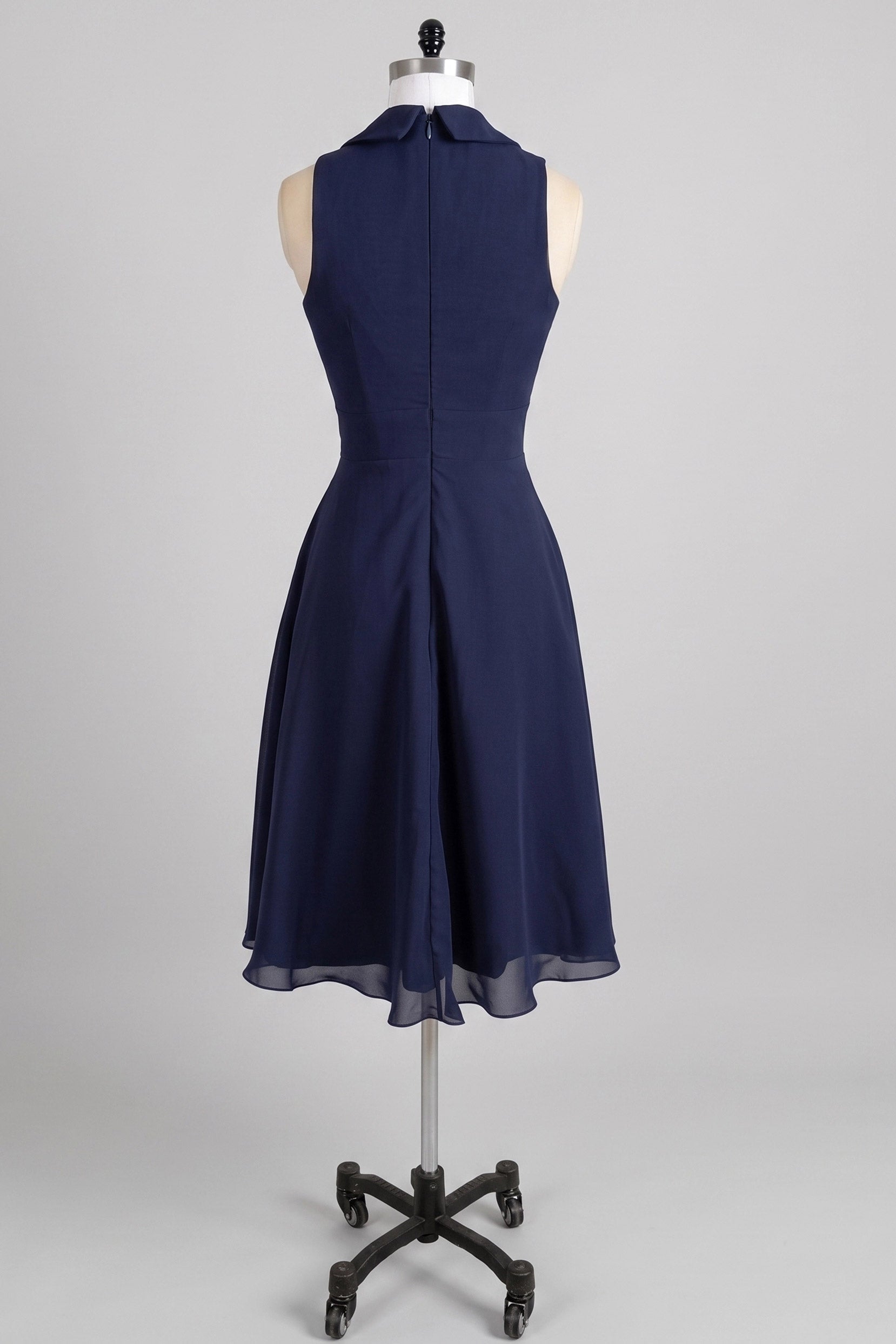 knee length chiffon dress Ever-Pretty Graceful Short Sleeves Chiffon A-Line Knee-Length With Sleev