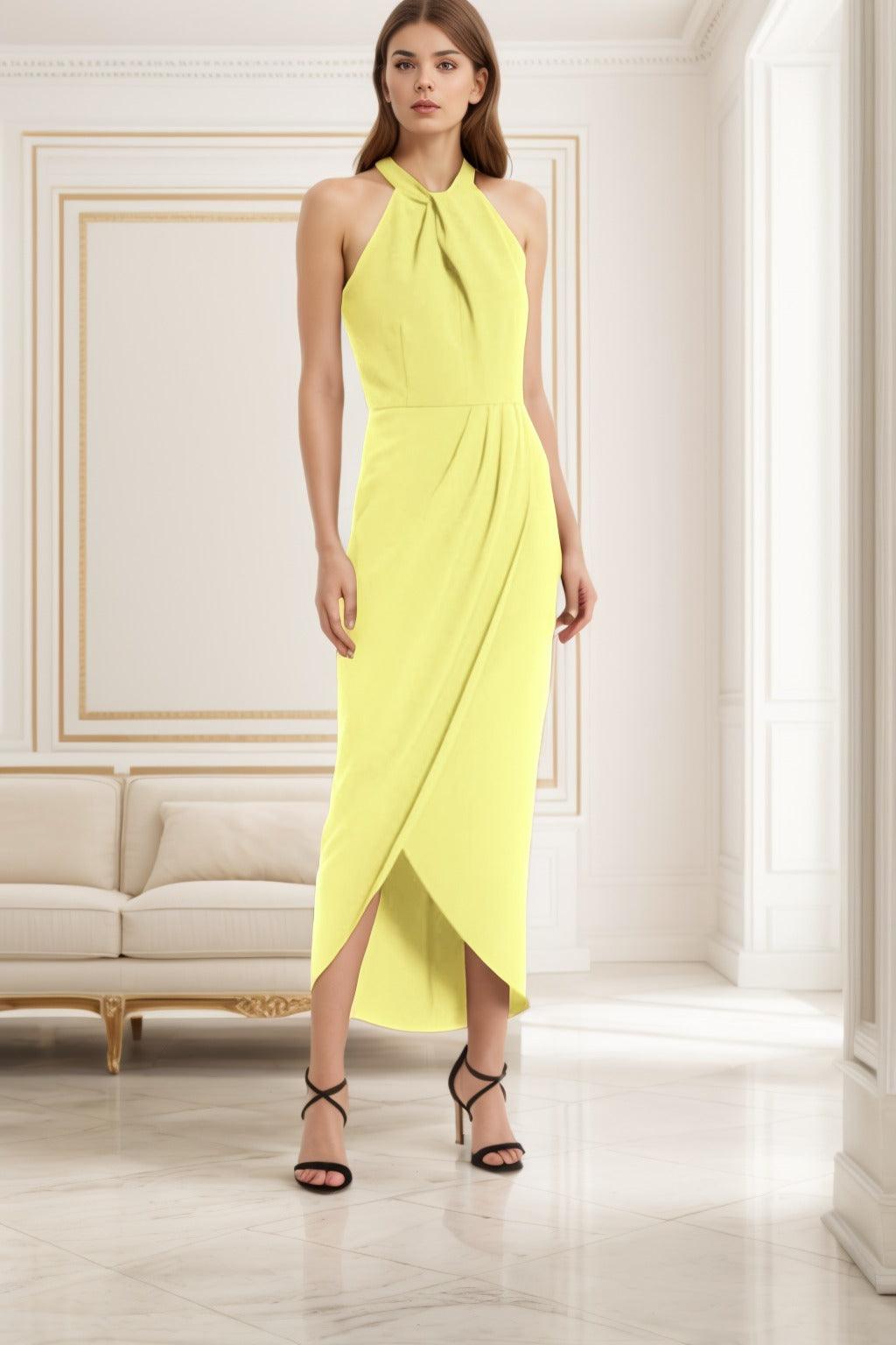 Sheath-Column High-Low Forged Chiffon Graduation Dresses CS0537 - COCOMELODY